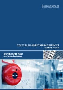 Broschüre BrandschutzFinanz der ADELTA.FINANZ AG - Factoring für Brandschutzbetriebe