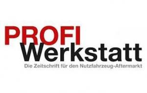 Logo der Zeitschrift ProfiWerkstatt. Das Magazin berichtet über Factoring für Kfz-Werkstätten der ADELTA.FINANZ AG und die Kooperation mit WERBAS.