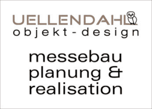 Logo: Uellendahl Objekt-Designs, Messebauer der ADELTA.
